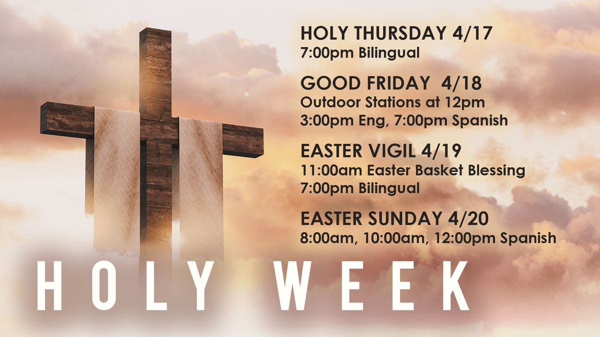 Join Us for Holy Week at Holy Apostles