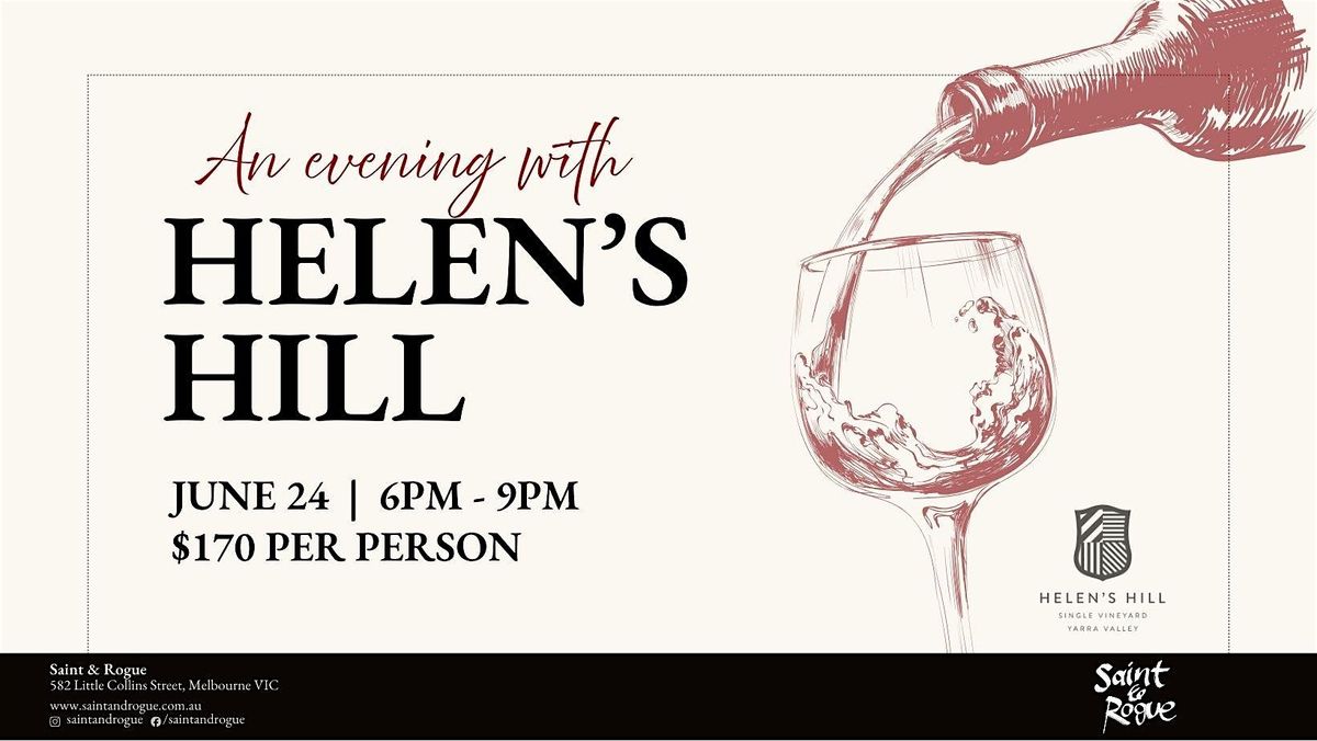An evening with Helen's Hill Wine Makers