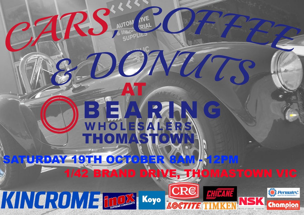 CARS, COFFEE AND DONUTS AT BEARING WHOLESALERS THOMASTON