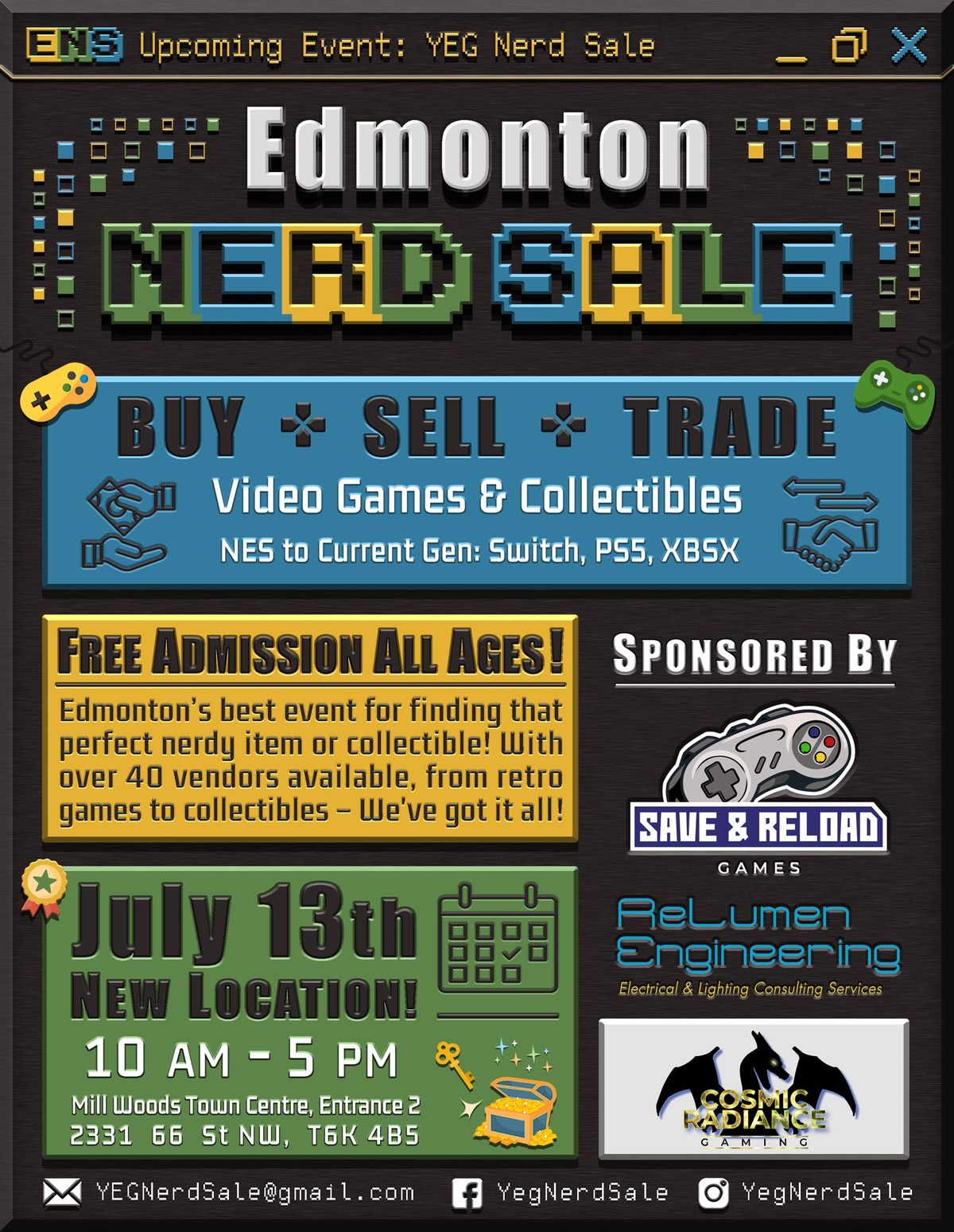 Edmonton Nerd Sale - July 13