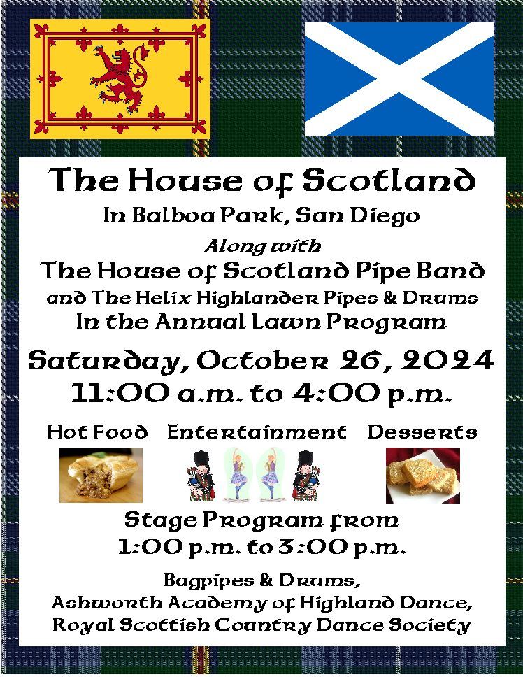 House of Scotland Lawn Program