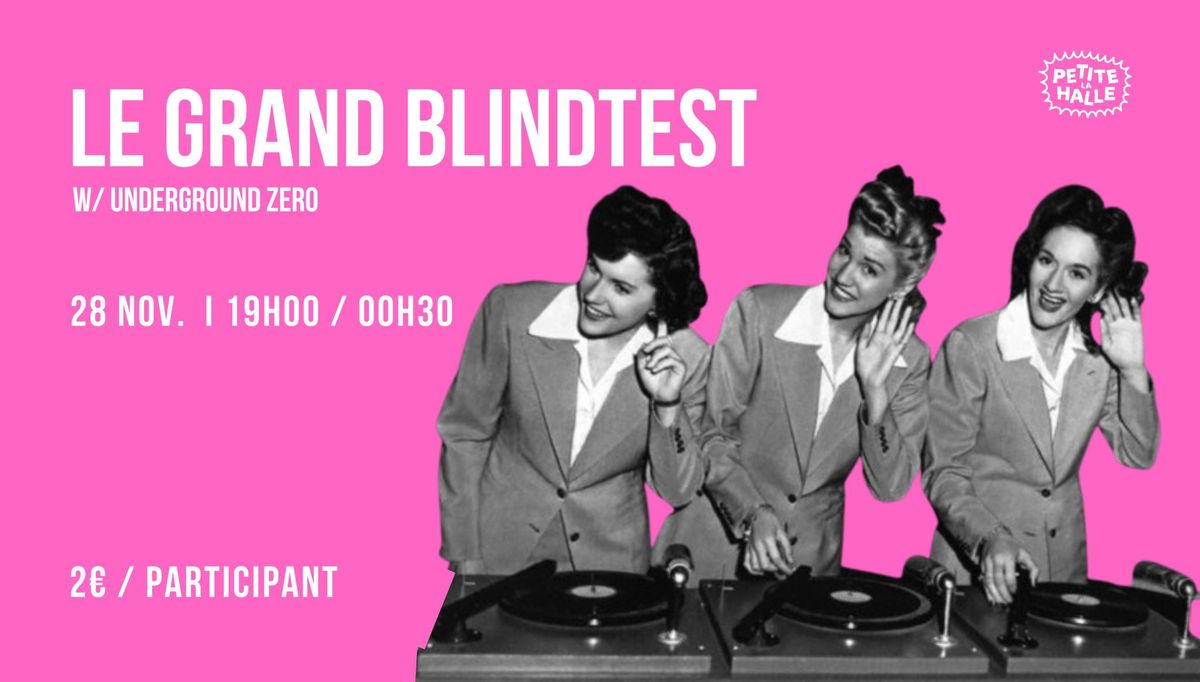 LE GRAND BLINDTEST \u2726 La Petite Halle