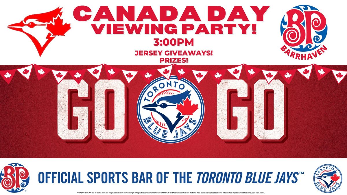 Boston Pizza & The Toronto Blue Jays FREE Viewing Party