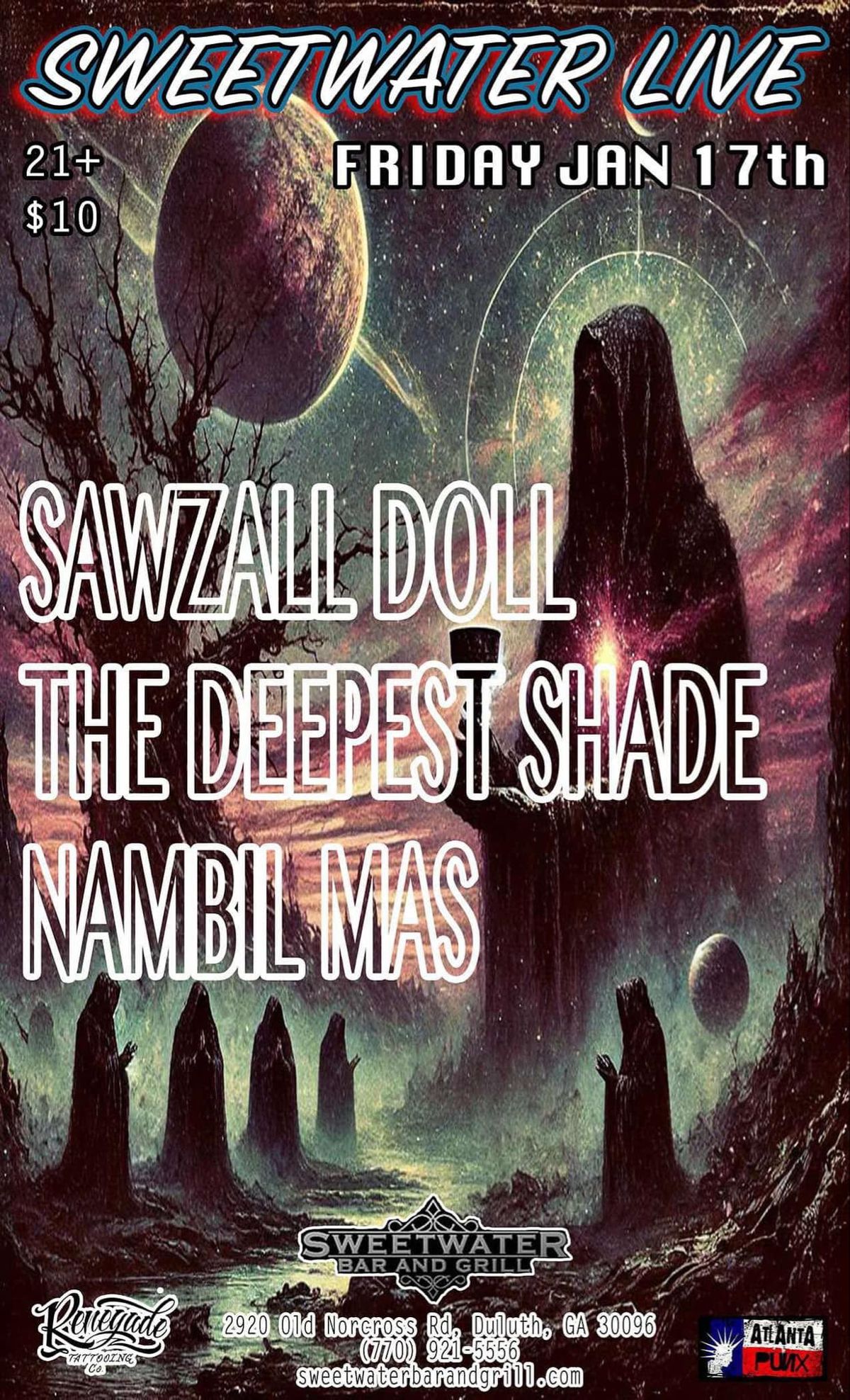 Sawzall Doll, The Deepest Shade, and Nambil Mas