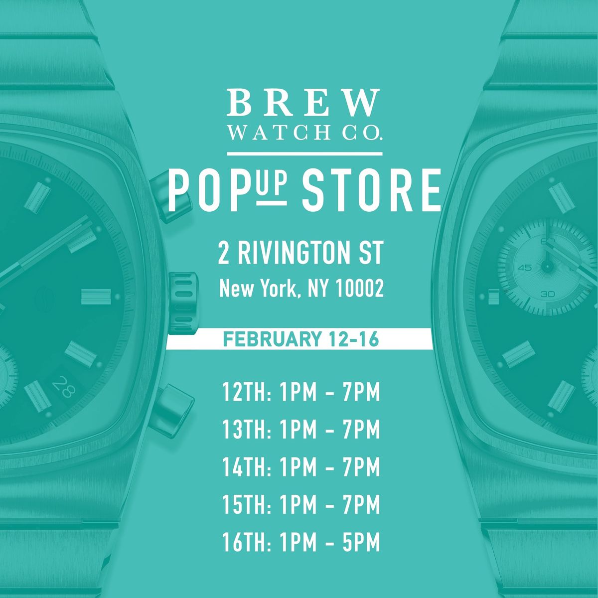 Brew Pop-Up Store in SoHo