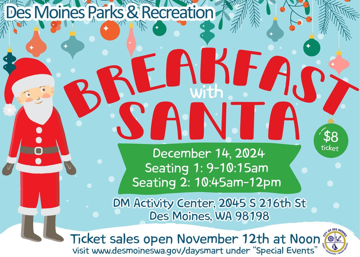 Breakfast with Santa 2024 (presented by Des Moines Parks & Recreation)