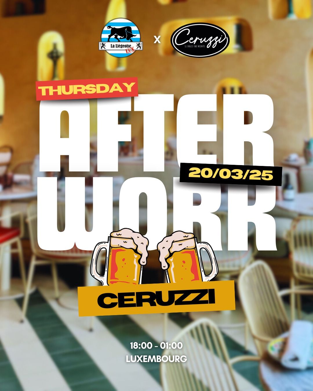 AFTERWORK @Ceruzzi | FREE FOOD | 4 DJs URBAN JUNGLE