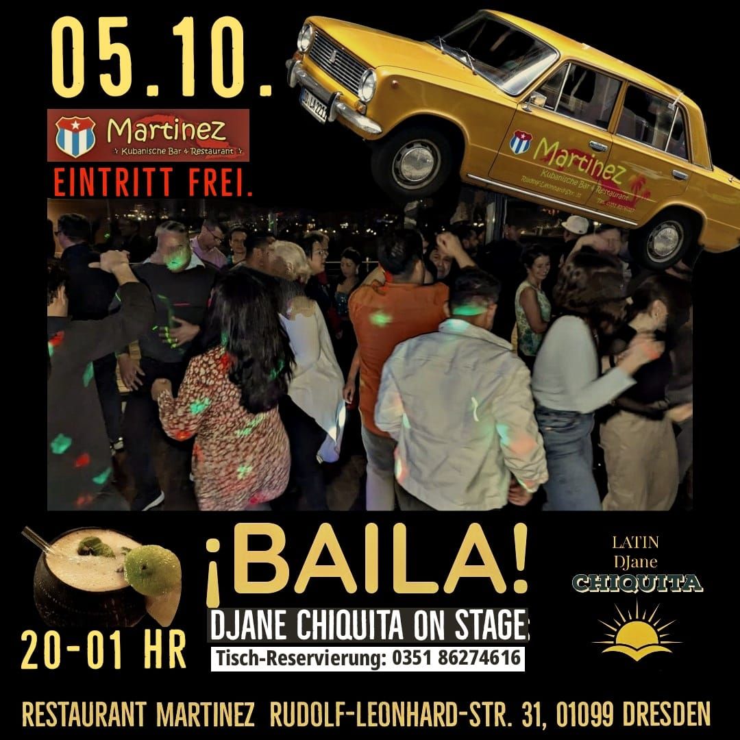 \u00a1BAILA! NOCHE LATINA IM MARTINEZ