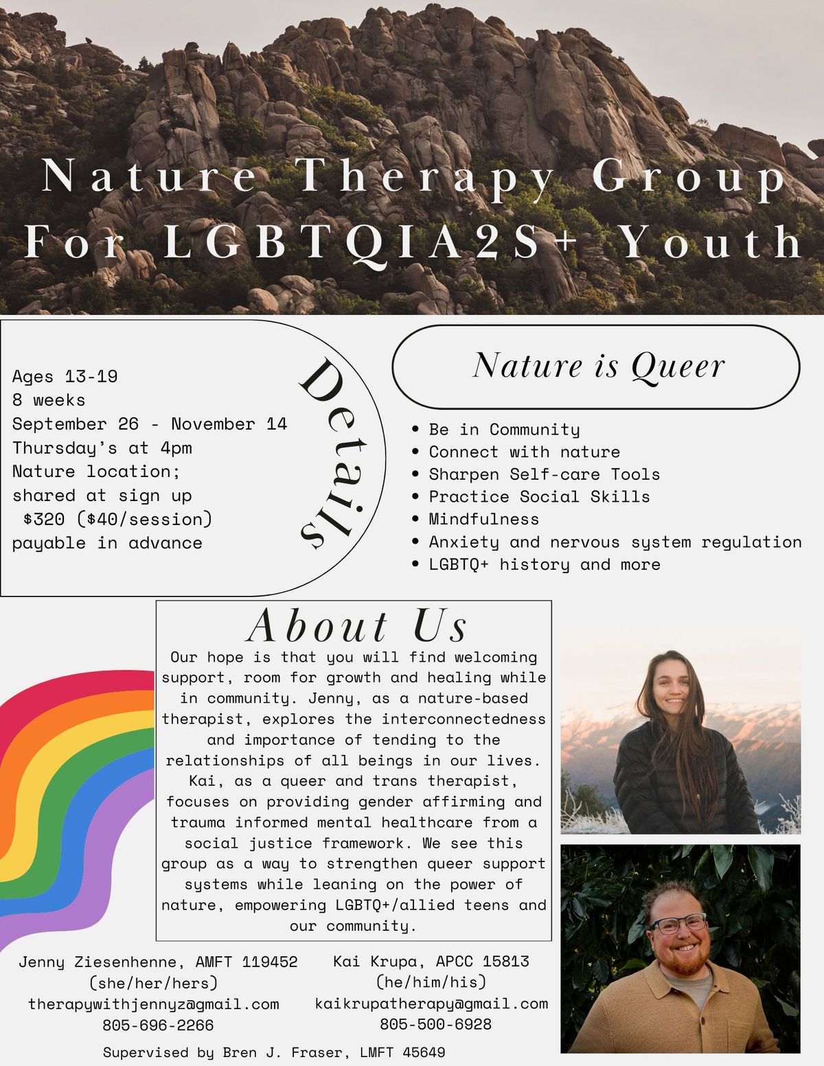 Nature Therapy Group for LGBTQIA2S+ Youth