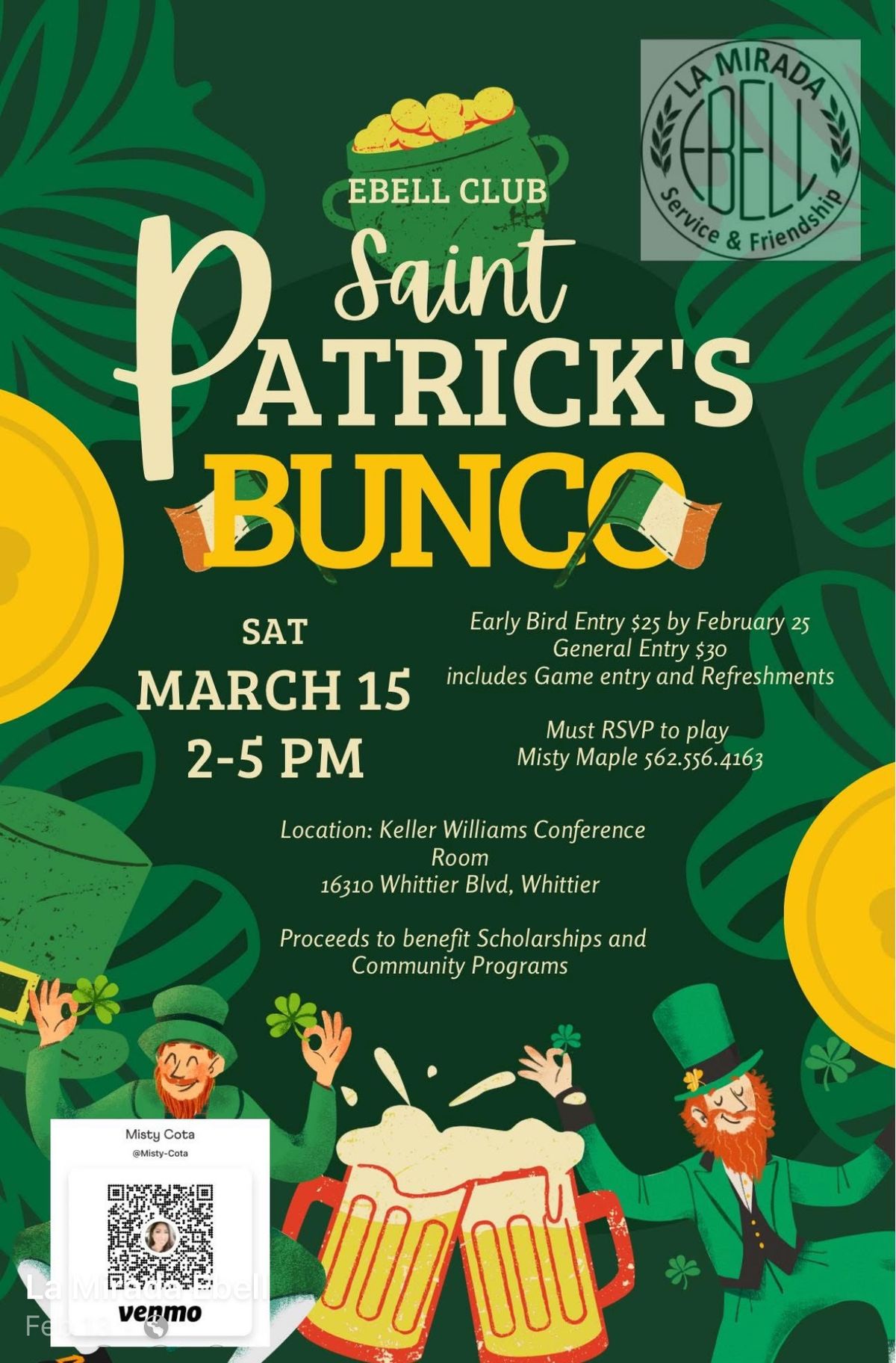 St. Patrick's Bunco Night