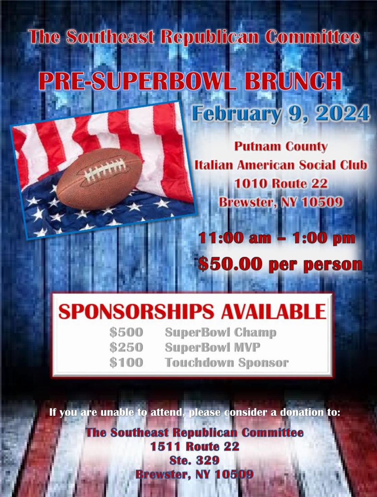 Southeast GOP Super Bowl Brunch