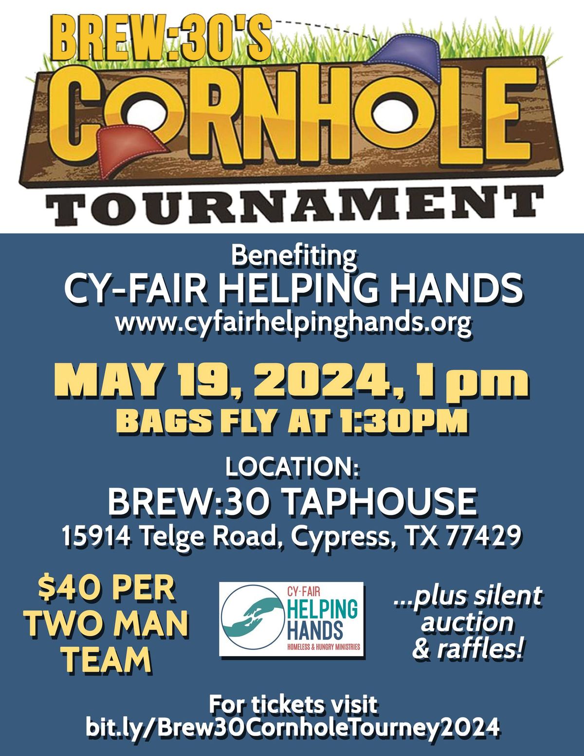 Cy-Fair Helping Hands Charity Cornhole Tournament