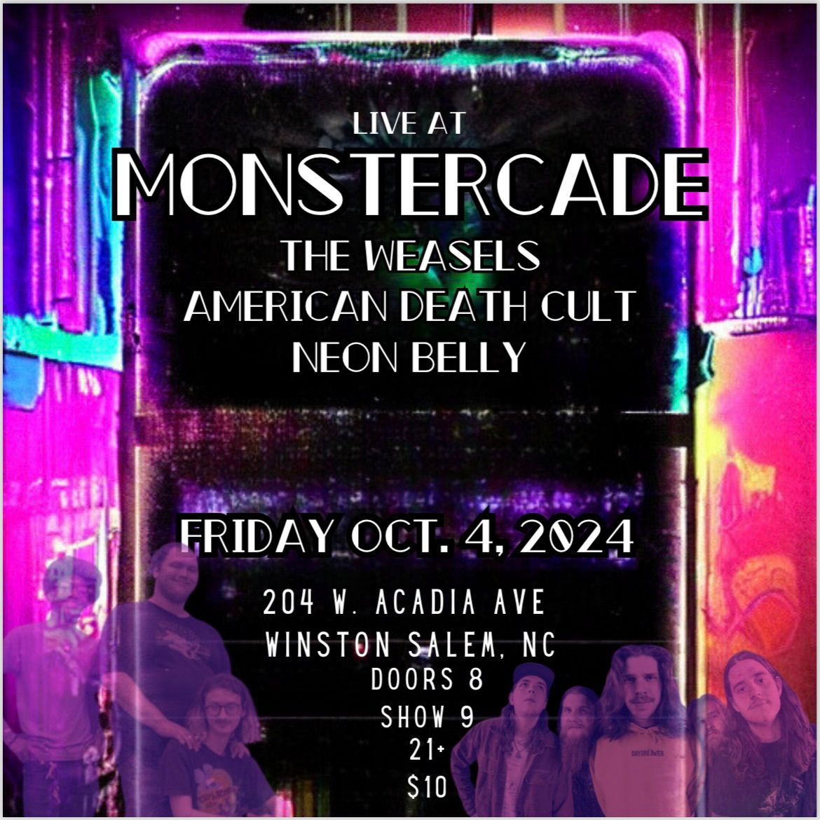 The Weasels with American Death Cult and Neon Belly