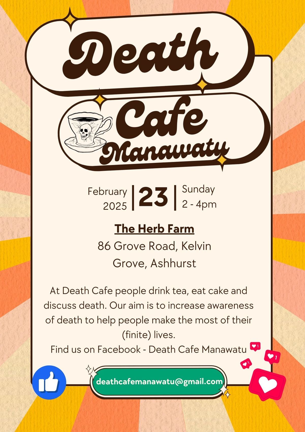 Death Cafe Manawatu - First meeting of 2025! 