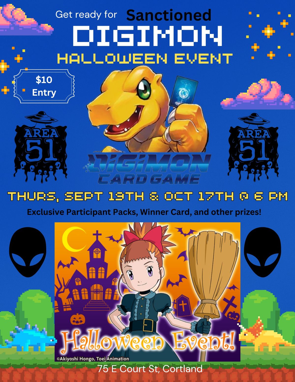 Area 51 DIGIMON CARD GAME Halloween Event