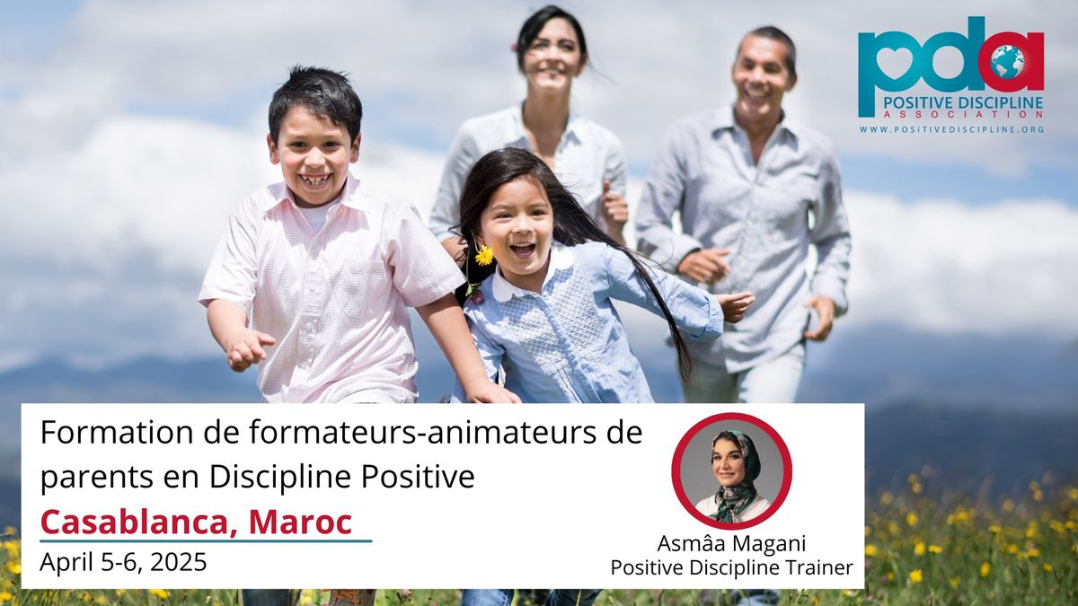 Formation de formateurs-animateurs de parents en Discipline Positive