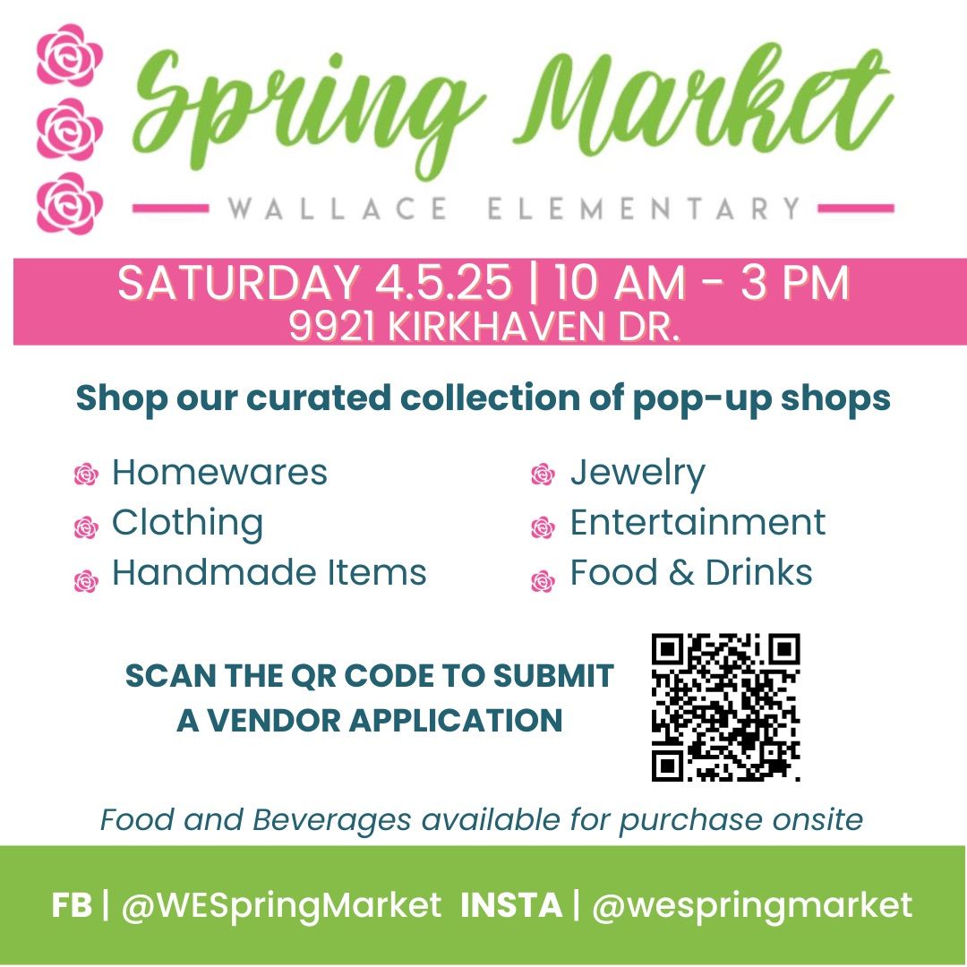 Wallace Elementary Spring Market