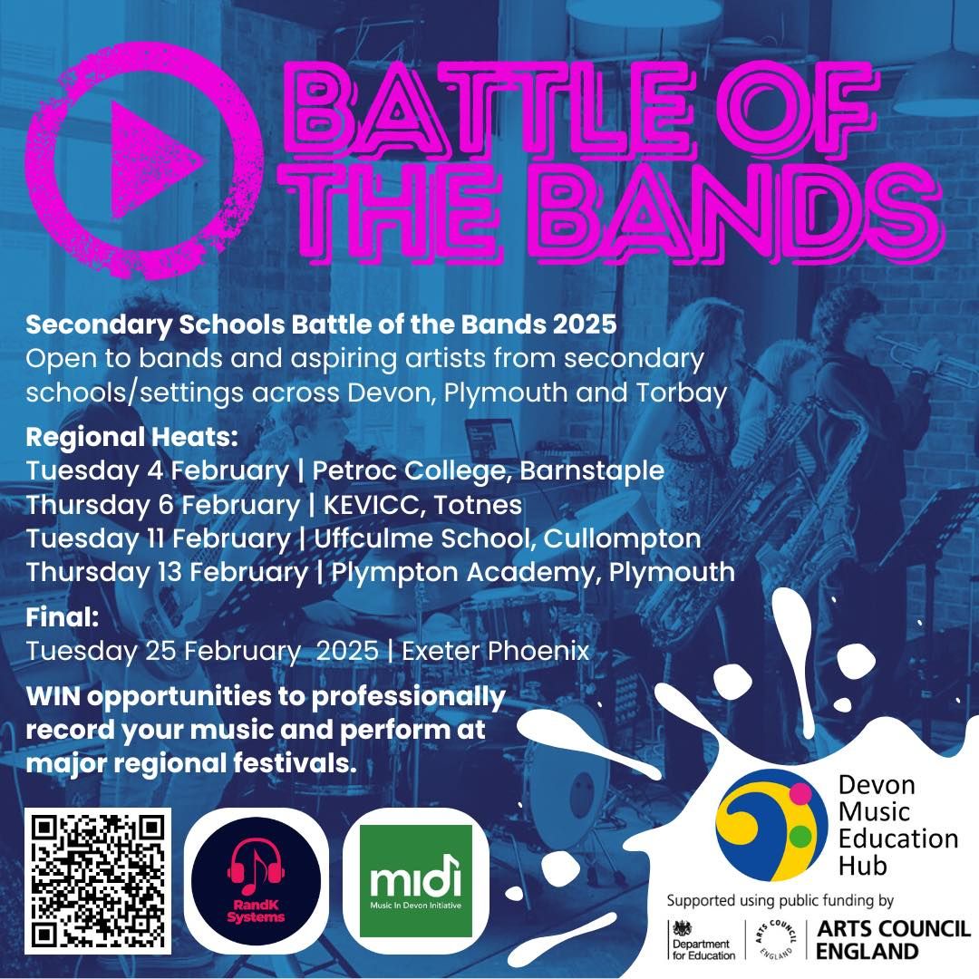 The Grand Final! Devon Secondary Schools Battle of the Bands 2025