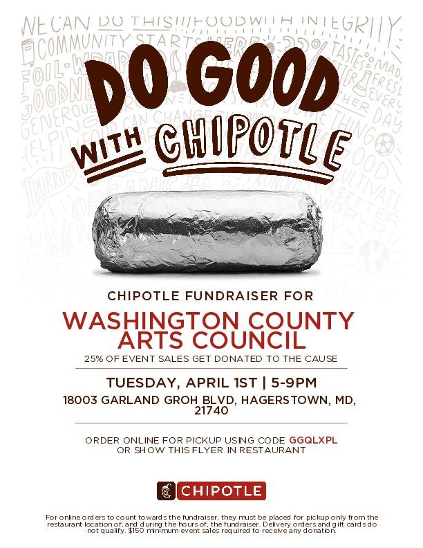 Chipotle Fundraiser for the Washington County Arts Council