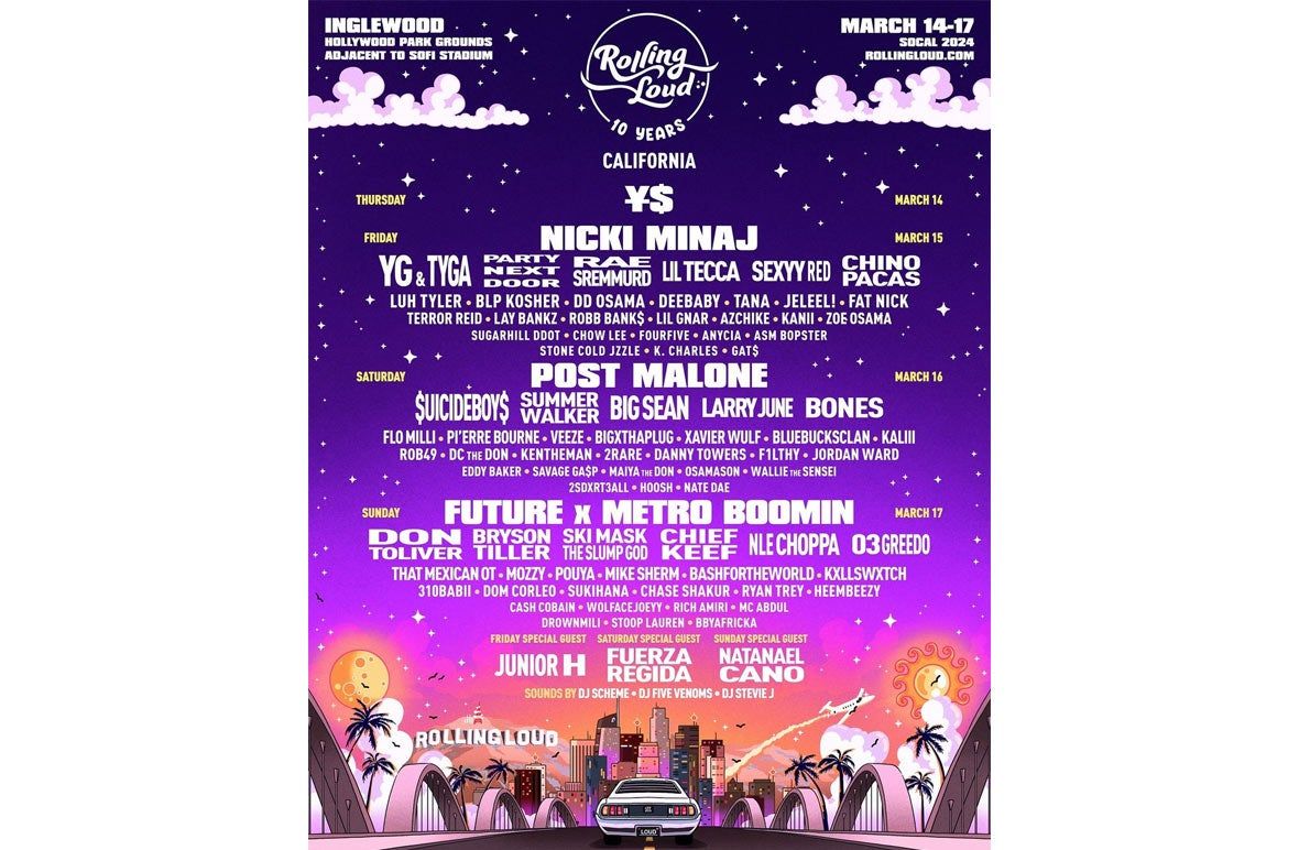 Rolling Loud Festival (Friday Pass) (16+) with Future, Yeat, Metro Boomin, and more!