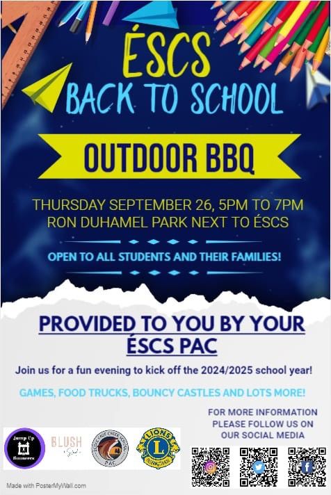 \u00c9SCS PAC Back to School BBQ