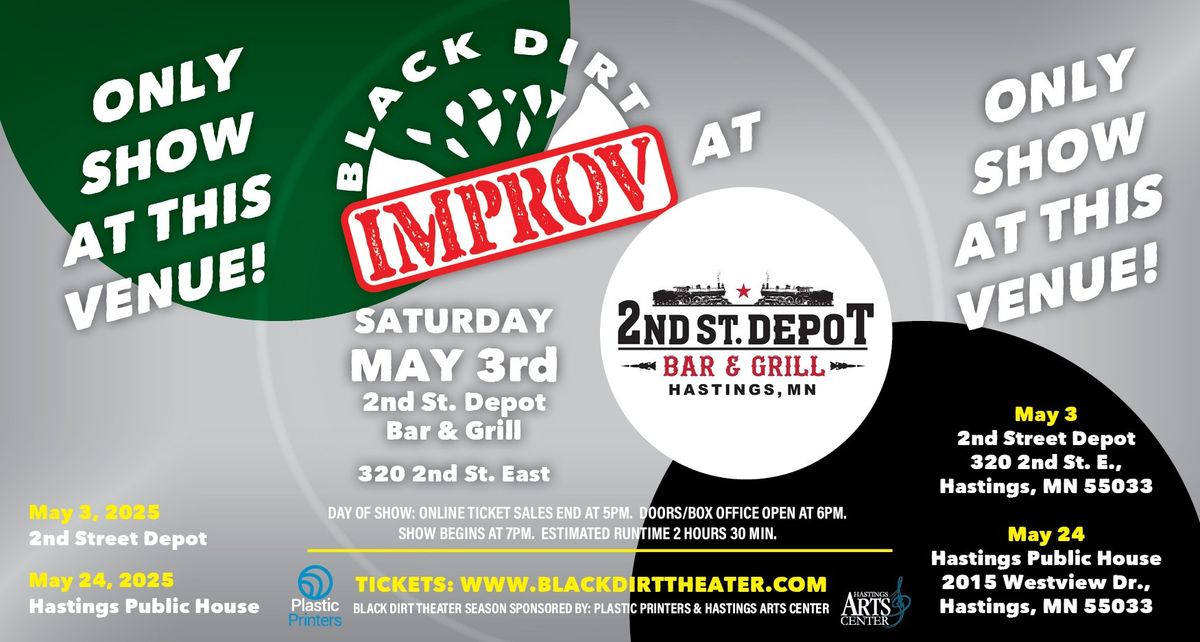 Black Dirt Improv - LIVE at 2nd St. Depot Bar and Grill (5\/3\/25)