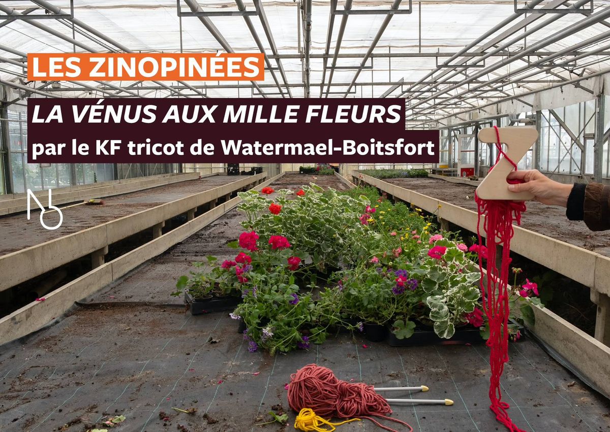 Les Zinopin\u00e9es - La V\u00e9nus aux mille fleurs par le KF tricot de Watermael-Boitsfort