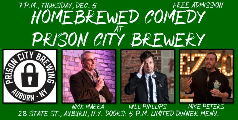 Homebrewed Comedy at Prison City Brewery