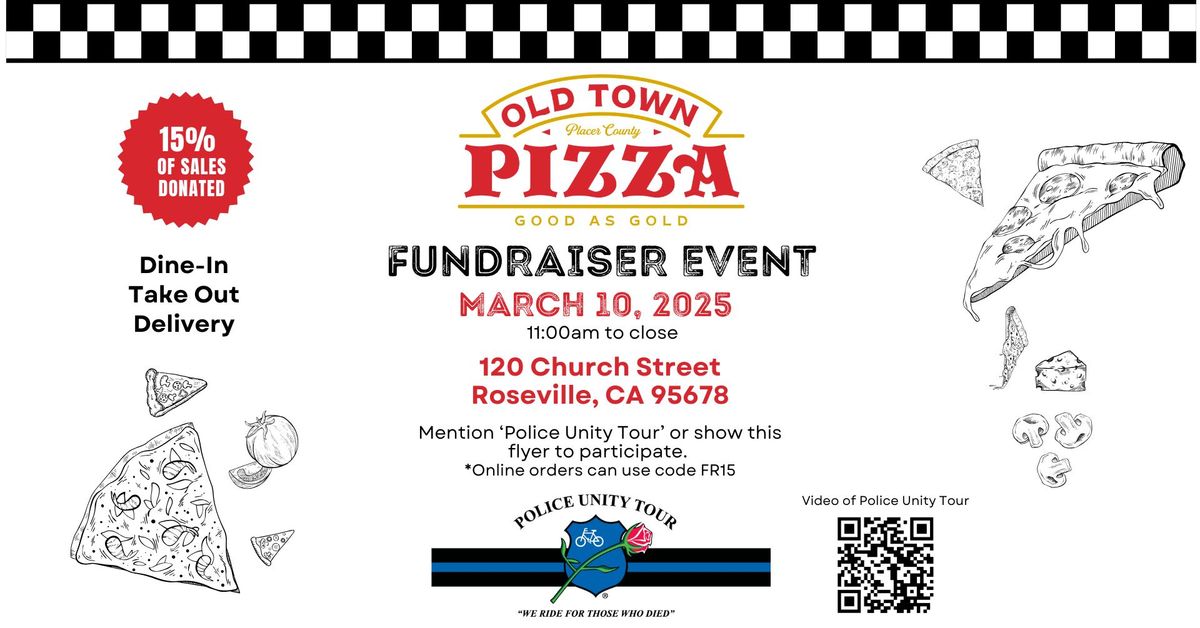 Old Town Pizza Fundraiser - Police Unity Tour