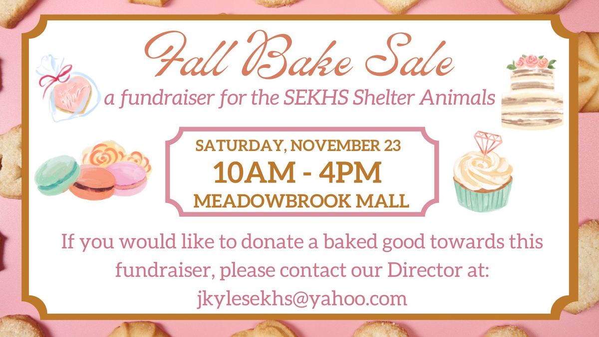 SEKHS Fall Bake Sale