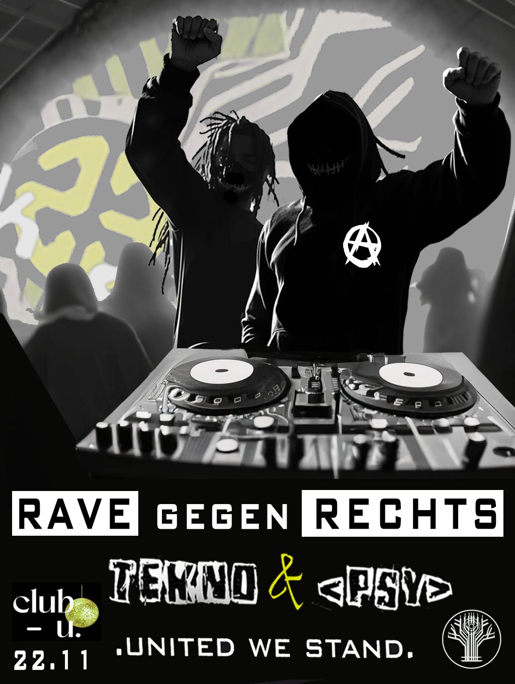 RAVE gegen RECHTS [PSY+TEK] UN1T3D