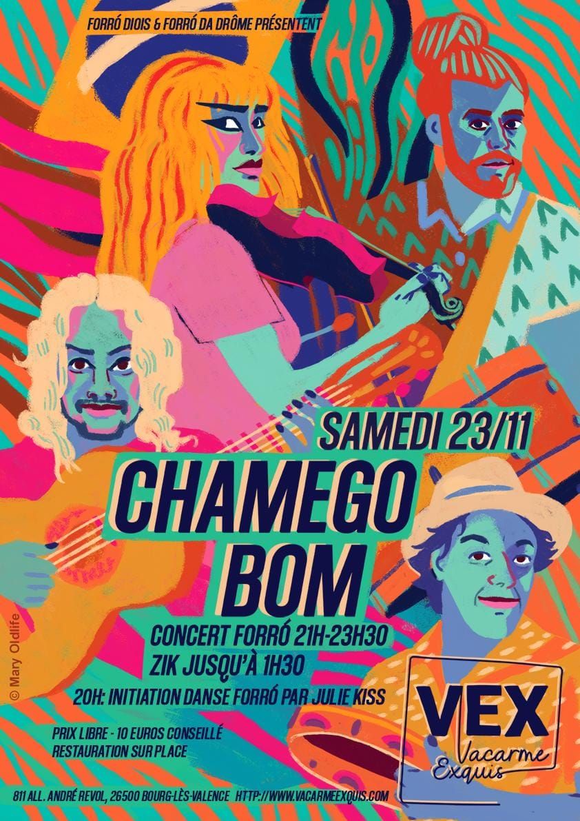 Chamego Bom au Vacarme Exquis - Concert live & Initiation Danse Forr\u00f3 