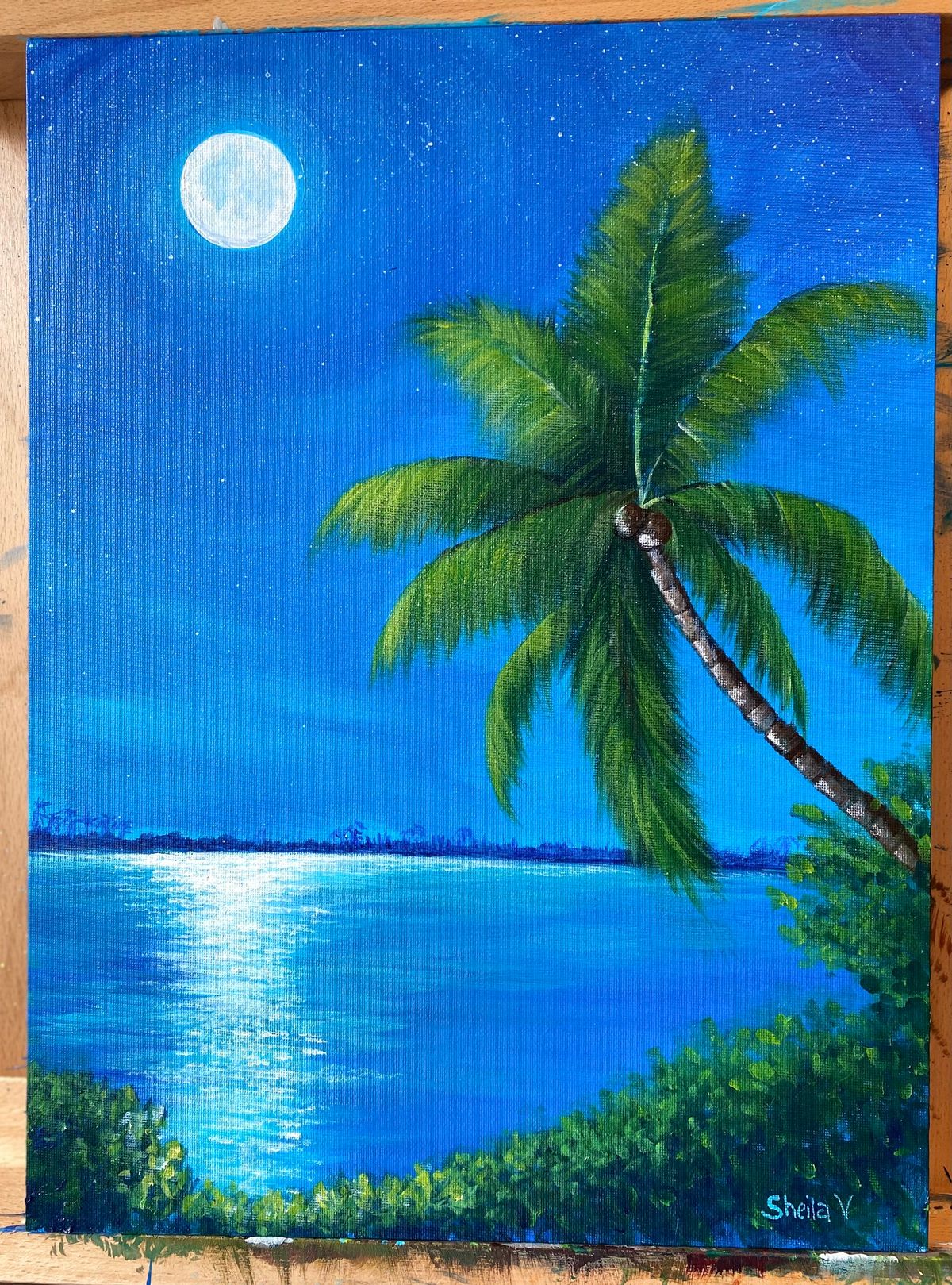 Paint and Sip "Lunar Reflections"