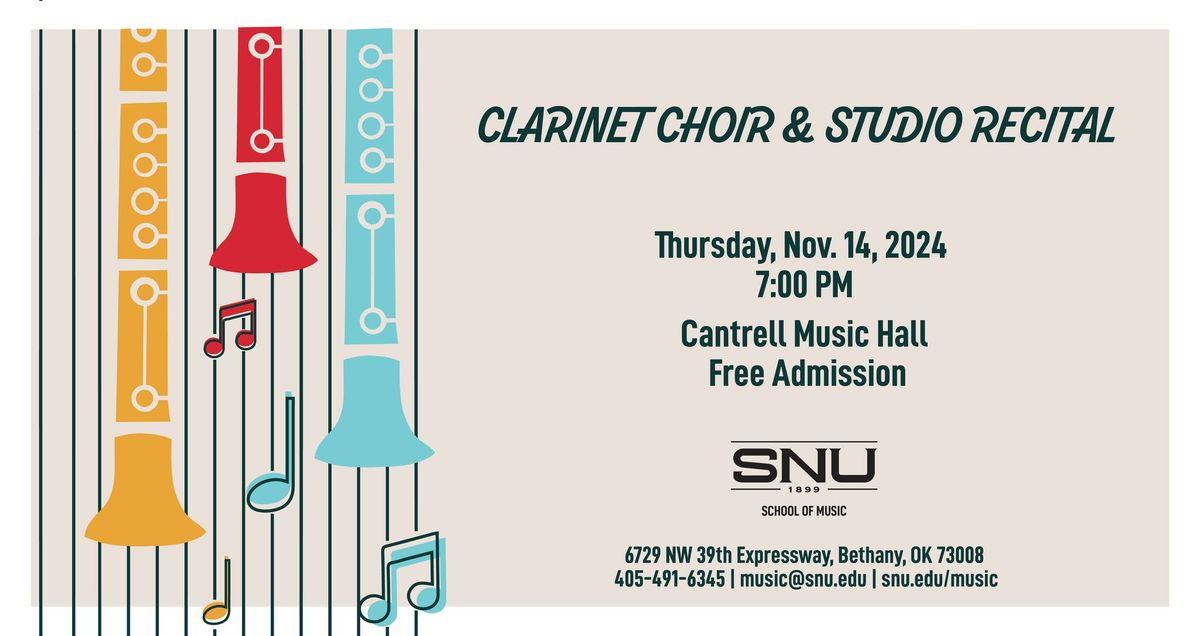 Clarinet Choir and Studio Recital