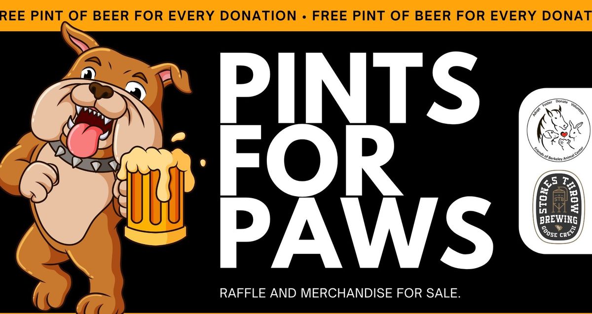 Pints for Paws Adoption Event