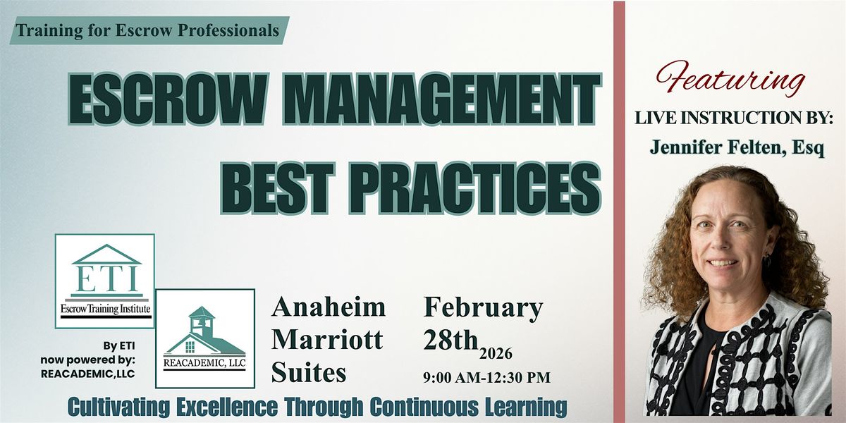 Escrow Management Best Practices