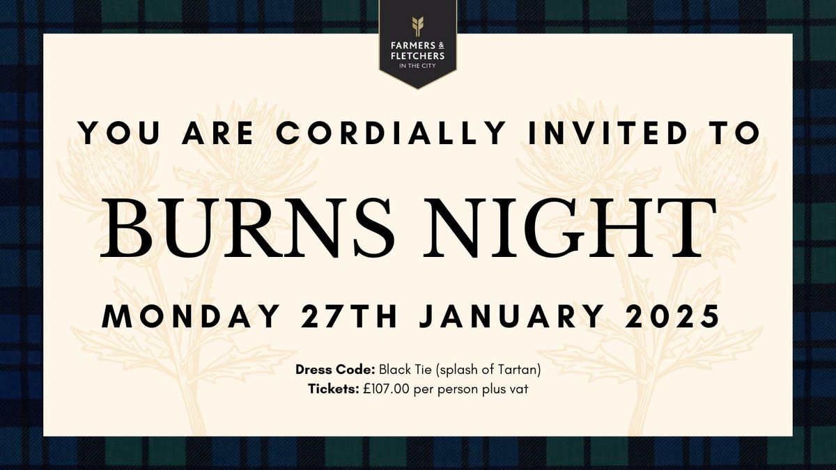 Burns Night at Farmers &amp; Fletchers in the City