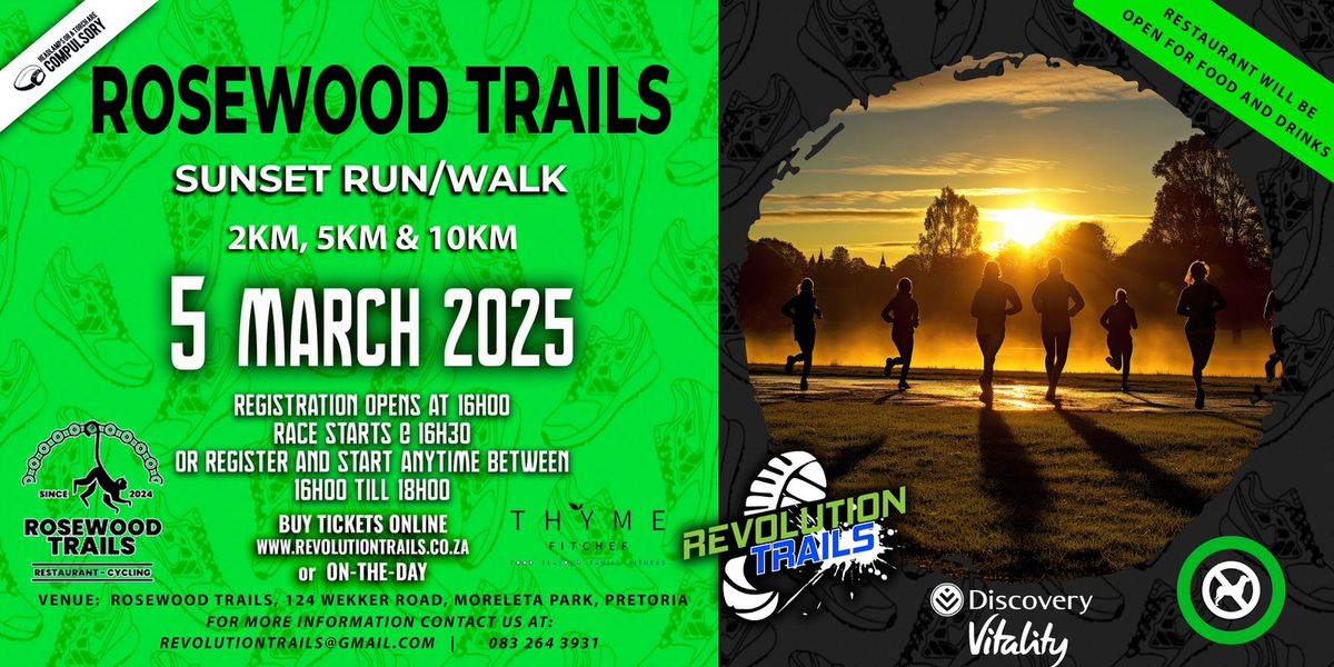 Rosewood Trails Sunset Run\/Walk - 5 March 2025