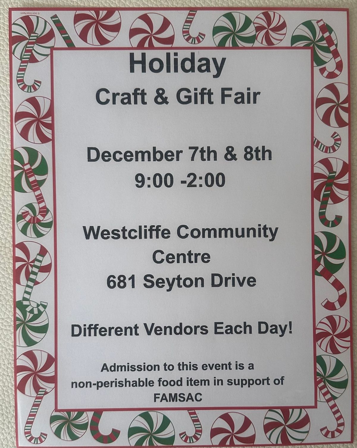 Holiday Craft & Gift Fair