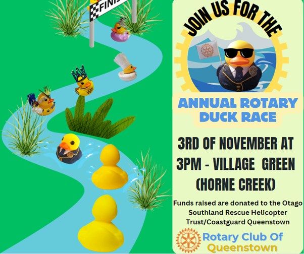 Rotary Queenstown Annual Duck Race 2024 (Queenstown)