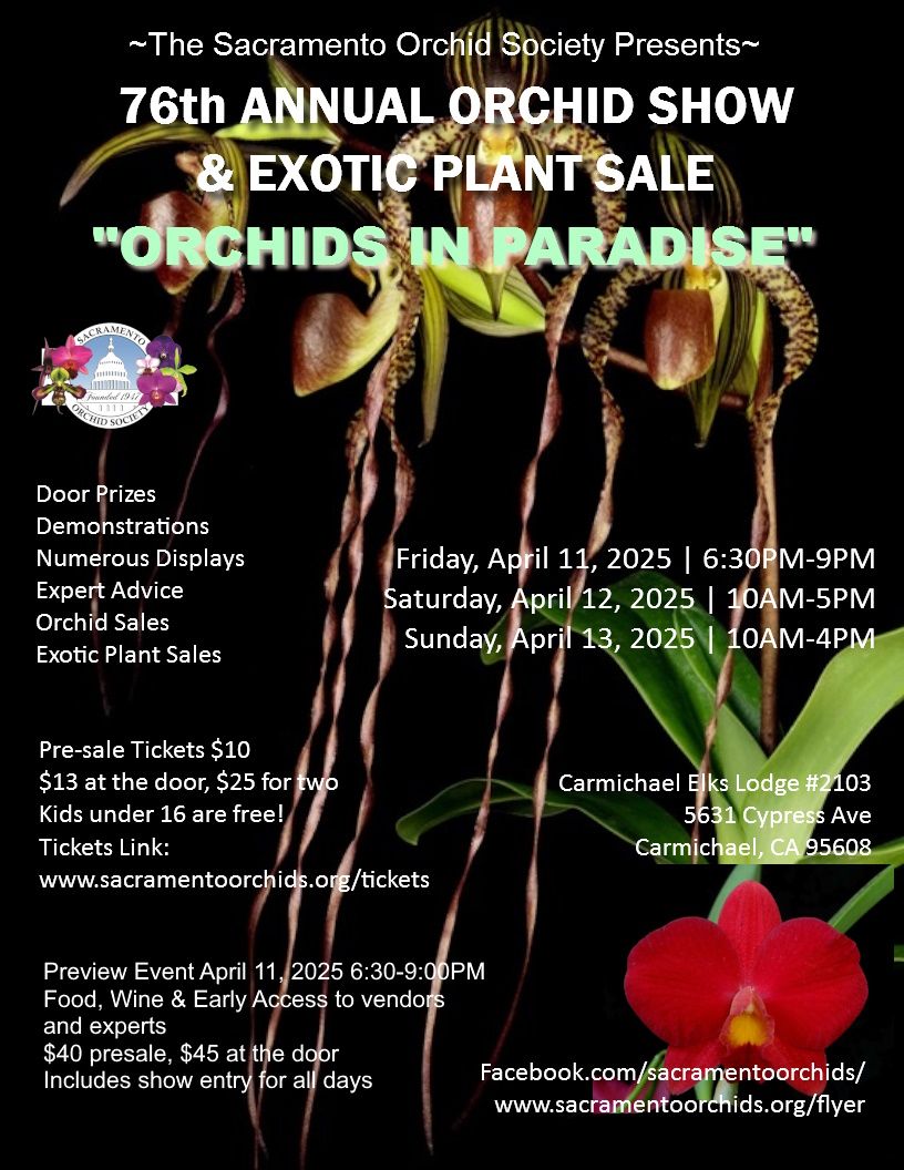 76th Annual Orchid Show & Exotic Plant Sale