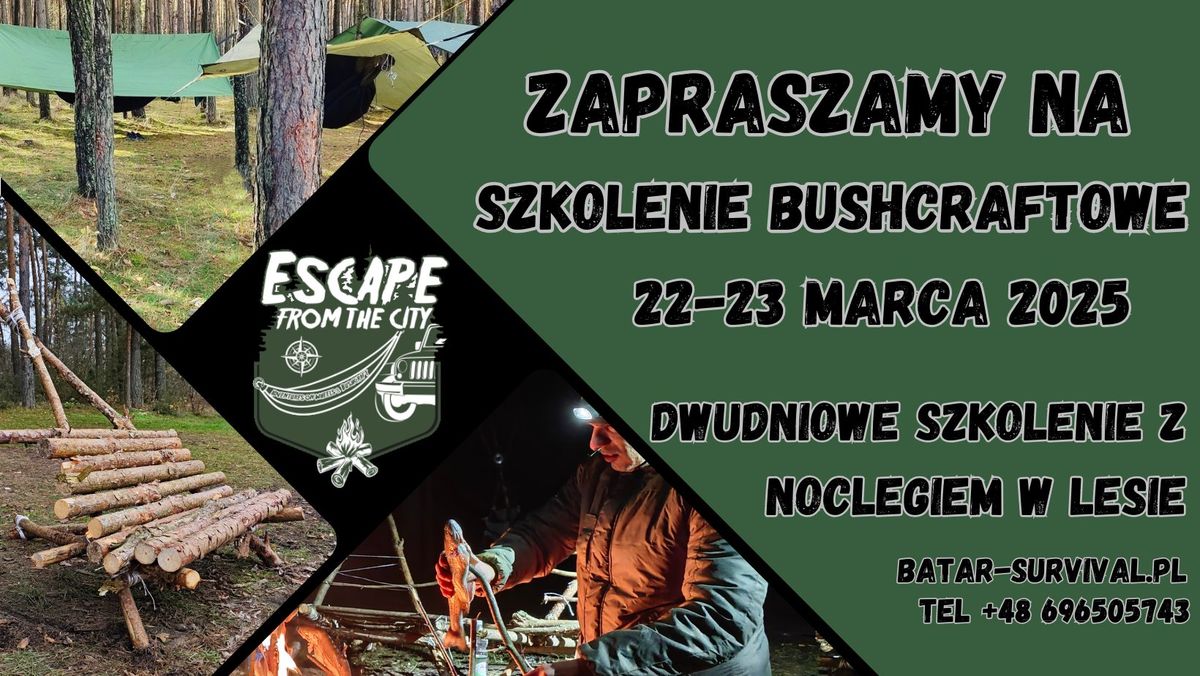 Szkolenie Bushcraftowe - 2 Dni w Lesie - Nocleg w Hamakach