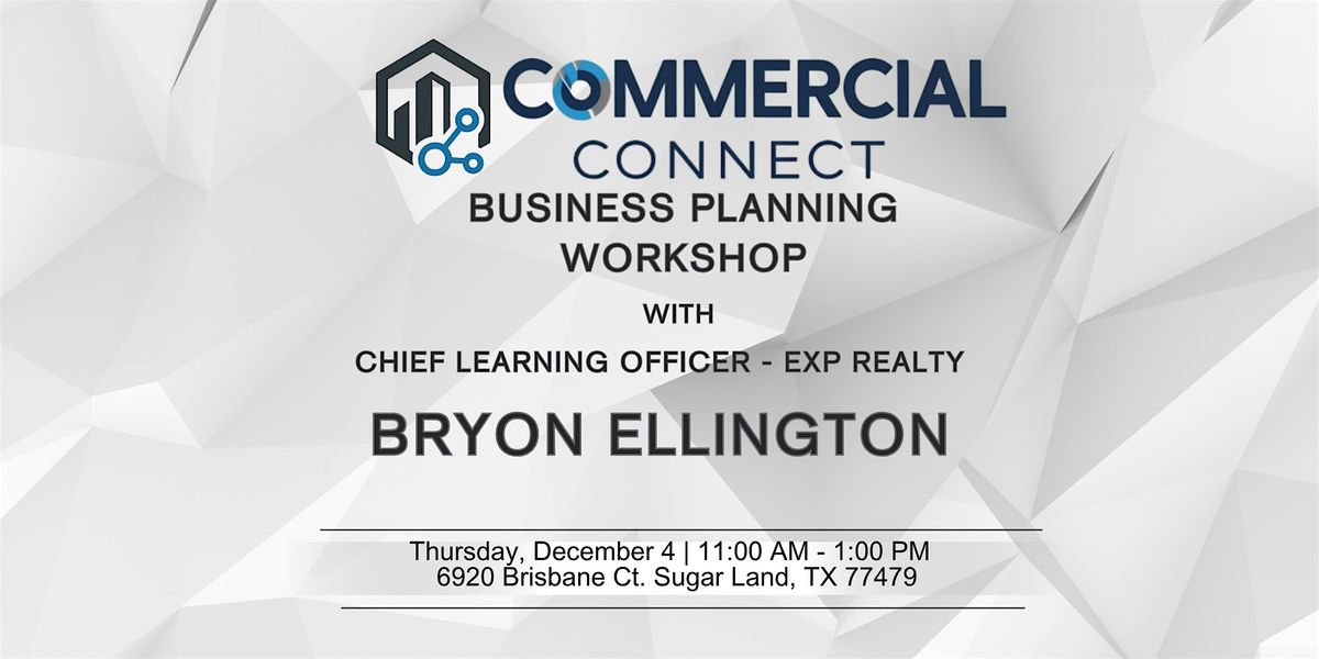 Commercial Connect :  Business Planning Workshop