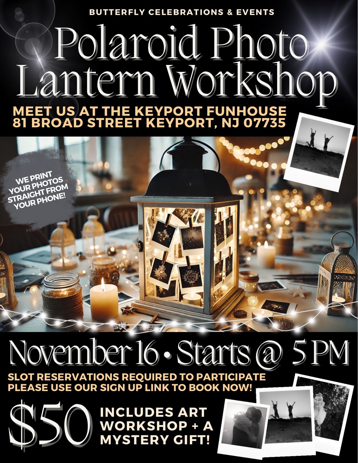 Polaroid Photo Lantern Workshop