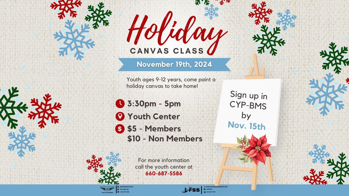 Holiday Canvas Painting Class