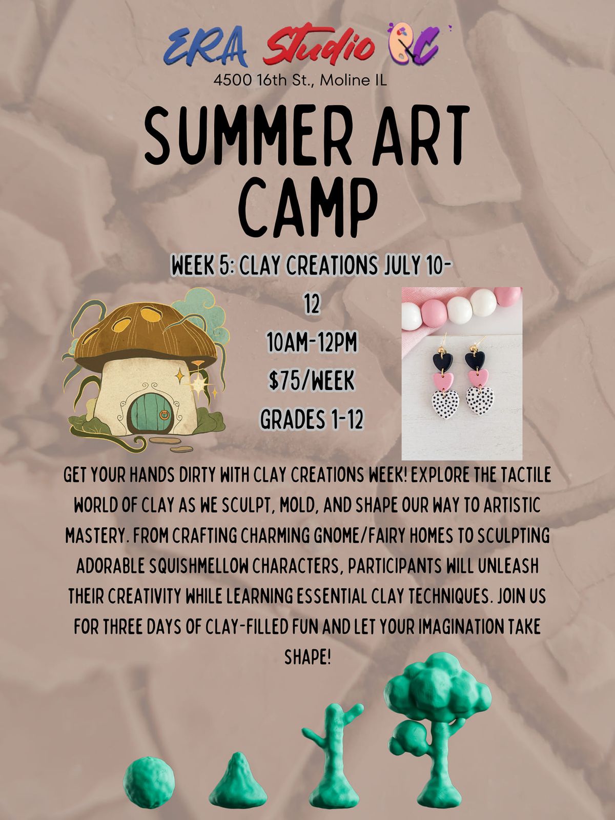Summer ART Camp: Clay Creations 
