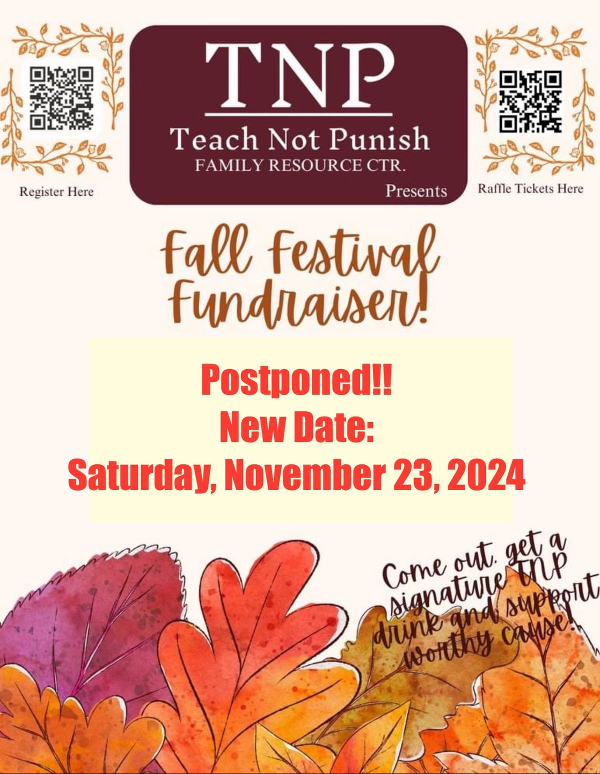 Teach Not Punish Fall Festival Fundraiser