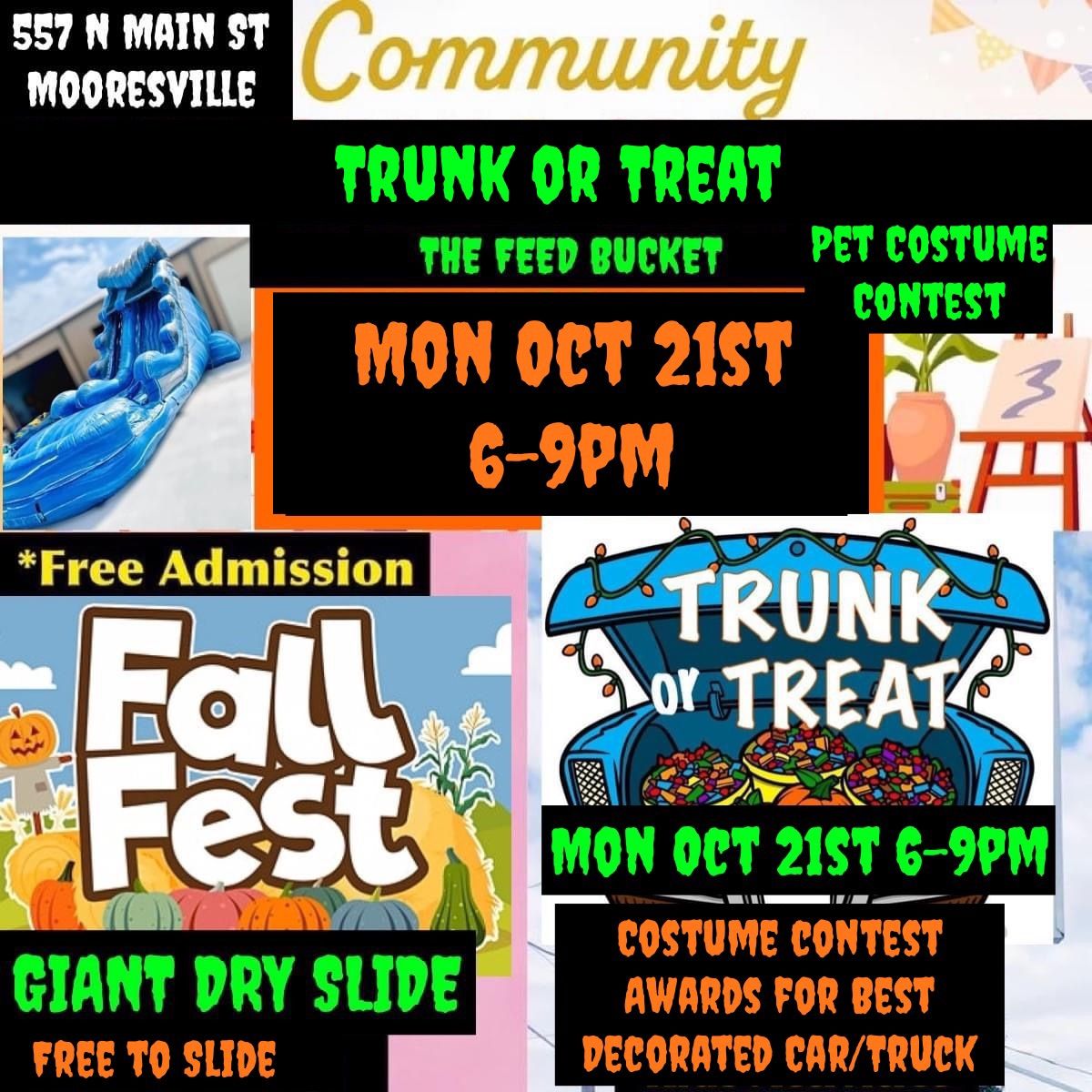 Trunk or Treat Fall Festival @ The Feed Bucket 