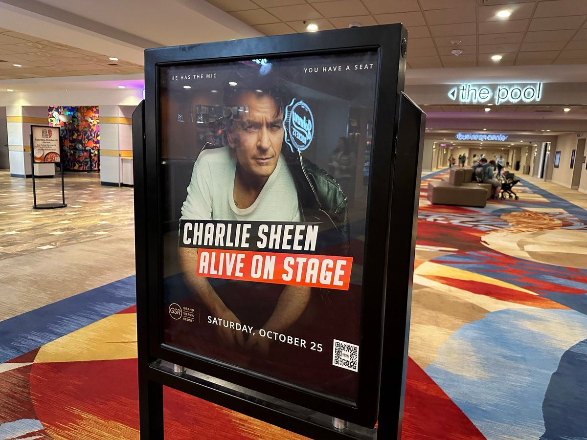 Charlie Sheen: Alive On Stage at Sacramento Hard Rock Hotel and Casino