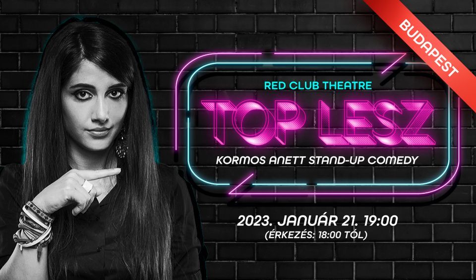 Kormos Anett Stand-up comedy - BUDAPEST, Red Club Theatre